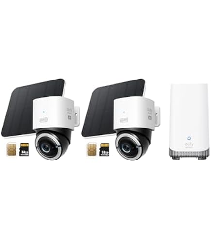 Amazon.com: eufy Security 4G LTE Cam S330 2-Cam Kit (HomeBase S380